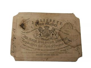 Antique Gun Case Trade Label