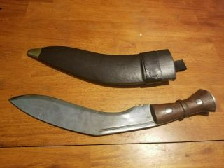 Antique Gurkha Kukri Knife - 11 Inch Blade - 17 Inch Overall