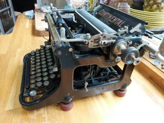 Antique Continental Wanderer typewriter,  1920s? Spares or repairs.  See photos. 2