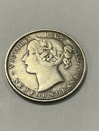 Canada Newfoundland 1865 20 Cent Coin