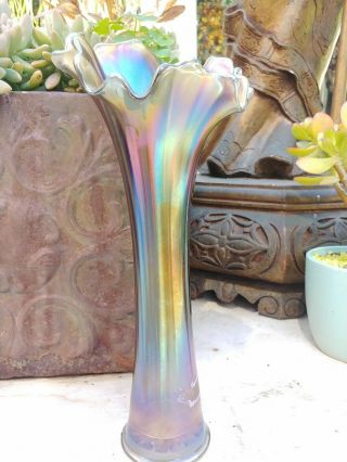 Antique Fenton Carnival Glass Vase