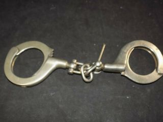 Antique Handcuffs H&r Arms Co W Key " Old West " Cheyenne Wyoming