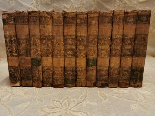 12 Antique Books The History Of The Decline And Fall Of The Roman Empire - 1807