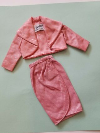 Vintage Barbie Pink Satin Glitter Fashion Pak Bolero & Skirt 1963