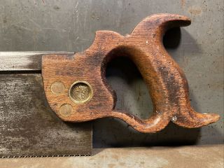 Antique Jackson Backsaw For Woodworking And Carpentry Warranted Superior Eagle