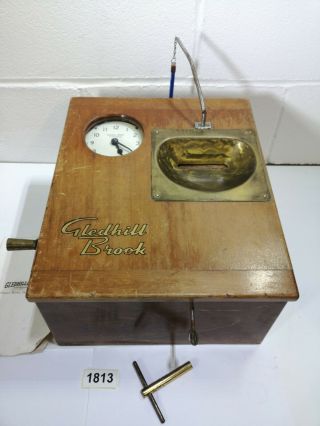 Gledhill Brook Desk Autograph Time Recorder Model D.  A Vintage Clocking In 1813