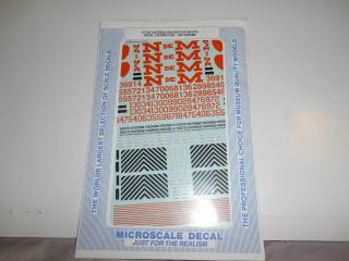 Microscale Ho Decals National Railways Of Mexico Locomotives 1987 Scheme 87 - 538