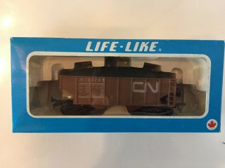 Life - Like Ho Scale Cn Canadian National Railway Coal Car 139789 W/ Box