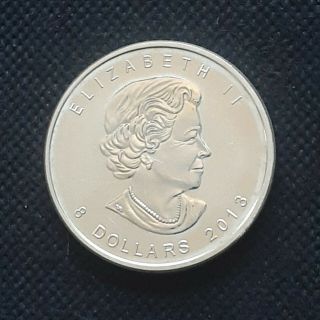 2013 Canada Elizabeth Ii 8 Dollars 9999 Fine Silver 1 1/2 Oz.  Argent Pur Coin