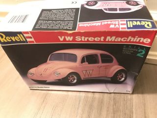Vintage Revell 1:25 Vw Street Machine Plastic Model Car - Complete