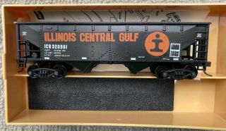 Ho Scale Train Miniature Illinois Central Gulf Hopper Car Custom Painted