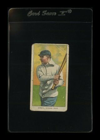 1909 - 11 T206 Chick Gandil Piedmont 350 - 460 (25) Low Grade (crease) Gmcards