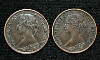 1861 & 1864 Nova Scotia Half Cents