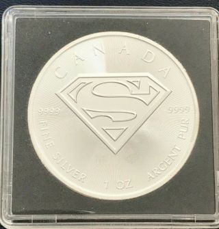 2016 Canada 1 Oz Silver $5 Superman Coin -.  9999 Fine - In Holder