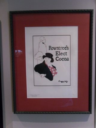 Authentic Vintage Advertising Poster Rowntree 