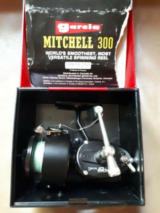 Vintage Garcia Mitchell 300 France Fishing Spinning Reel Nib Sport No Rod