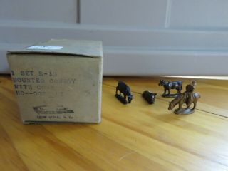 Authenticast Diecast Ho/oo R - 18 Mounted Cowboy W/cows Set J288