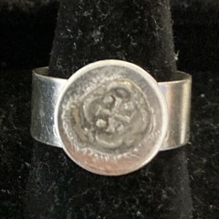 Late Or Post Medieval Europe Silver Coin Artifact - Circa 14 - 18th Century Ring