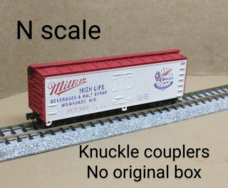 Miller Beer Refrigerator Reefer Car N Scale Micro Trains High Life Milwaukee Wi