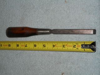 No 8 Old Eversharp Wood Chisel 1/2 Inch Wide Tang Type Chisel Antique
