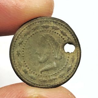 Authentic Late Medieval European Copper Coin Or Token Middle Ages Artifact Relic 2