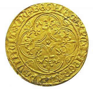 1380 - 1422 A.  D.  Hammered Gold Ecu D 