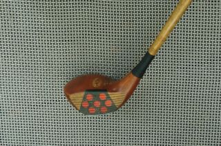 Antique Vintage Hickory Wood Shaft Macgregor Fancy Face Spoon For Play