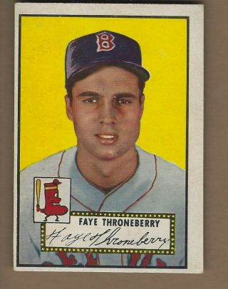 1952 Topps Faye Throneberry 376 High Number