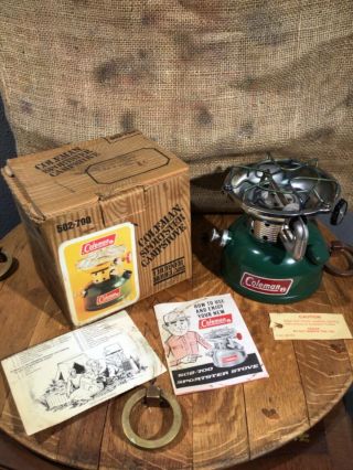 Vintage 6 - 1980 Coleman 502 - 700 Sportster Stove With Box & Papers