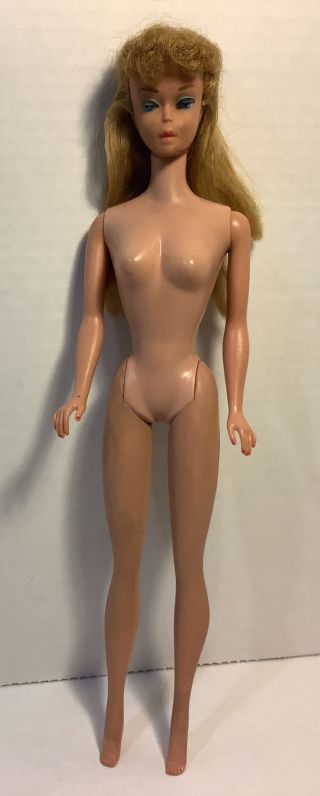 Vintage 1960s Blonde Ponytail Barbie Doll Needs Tlc Barbie Only Body No Green