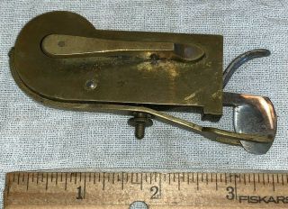 Antique Fleam Bleeder Mechanical Scarificator 18 Unmarked Brass Blood Medicine