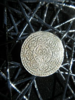 Wow - 1 - Tibet Ga - Den Tangka Sacred Silver Coin From The Roof Of World Buddhist