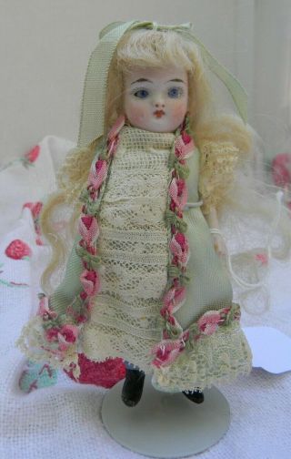 Germany Antique All Bisque Doll 5 "