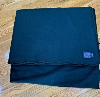 Ralph Lauren Green Wool Blanket 108 X 90 Usa