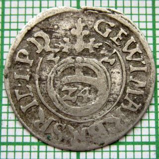 German States - Brandenburg Prussia Georg Wilhelm 1622 Dreipolker 3/2 Groschen