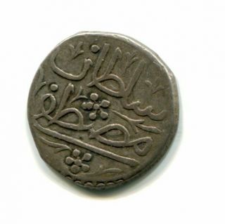 Ottoman Turkey Algeria 1/8 Budju 1178 silver 2