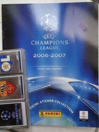 Panini Uefa Champions League 2006 / 2007 Complete 384 Stickers Set,  Album