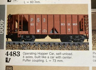 Arnold Rapido N Scale 4483 Twin Hopper Made In West Germany