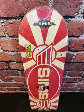 Sims Hosoi Rising Sun 1989 Skateboard Deck Old 4 Hole Vintage Old School 1980’s