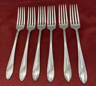 Tudor Plate Oneida Community 1946 Queen Bess Ii Silverware Set 6 Dinner Forks