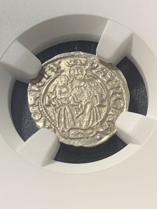 1549 - Kb Hungary Denar Silver Madonna Baby Jesus - Ferdinand I Ncg Ms63 - Coin