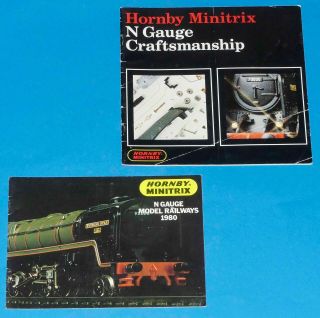 2 X Hornby Minitrix N Gauge Catalogues 1980 & 1982.