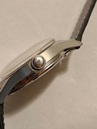 TISSOT 28.  5R - 21 Automatic Wristwatch 17J Swiss Made 1957 Model With Lizard Band 3