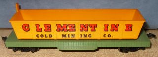 VINTAGE TYCO HO SCALE CLEMENTINE GOLD MINING CO.  DUMP CAR 2