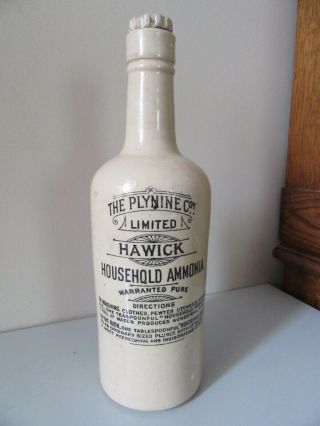 Large Antique Hawick Stoneware Bottle The Plynine Co Hawick Household Ammonia