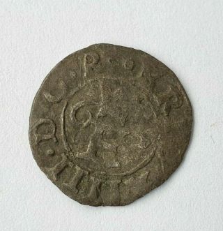 Sweden Medieval Silver Coin,  Eric Xiv Schilling Reval 1565
