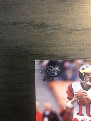 2000 Pacific Tom Brady England Patriots 403 Football Card 3