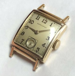 Vintage 1942 Hamilton Ross 14k Gold Filled Watch 982 19j Runs
