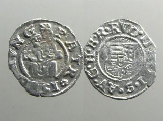 Rudolf Ii Hungary Ar Denar_dated 1588 Ad_madonna/child_1st Dated Coins