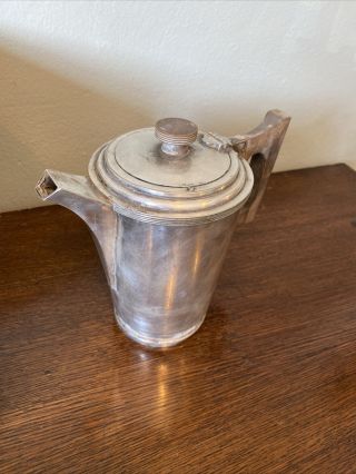 Antique Art Deco Silver Plated Walker & Hall Coffee Pot / Hot Water Pot 3